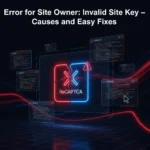 error for site owner: invalid site key